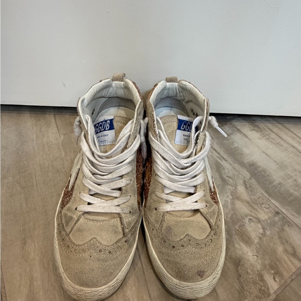 Golden Goose Women's Mid Star with pink glitter - Picture 6 of 10